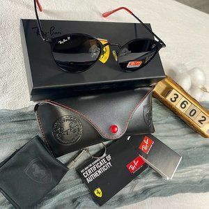 NWT Ray-Ban 3602 Ferrari Metal Frame Polarized